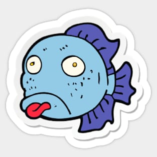 Cool Dumb Fish T-Shirt Sticker